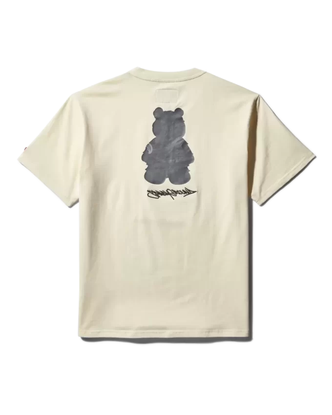 TRICOU CU MÂNECĂ SCURTĂ ȘI GRAFIC CU URSULETUL BANILOR (CAISĂ)