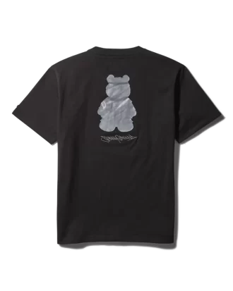 TRICOU CU MÂNECĂ SCURTĂ ȘI GRAFIC CU URSULETUL BANILOR (NEGRU)