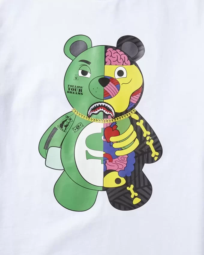 TRICOU URSULET ANATOMIC PENTRU TINERI, ALB